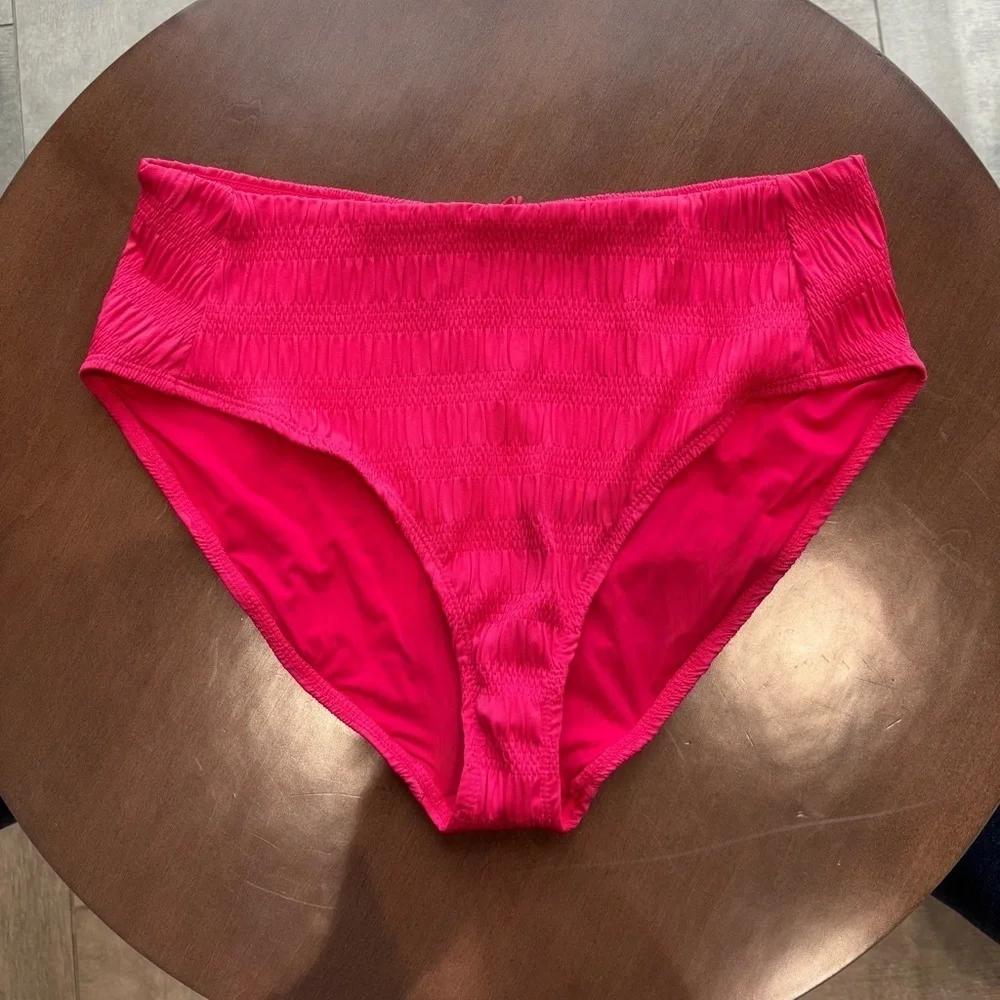 NWT Andie The Maui Bikini Top & The High Rise Bikini Bottom, Size L